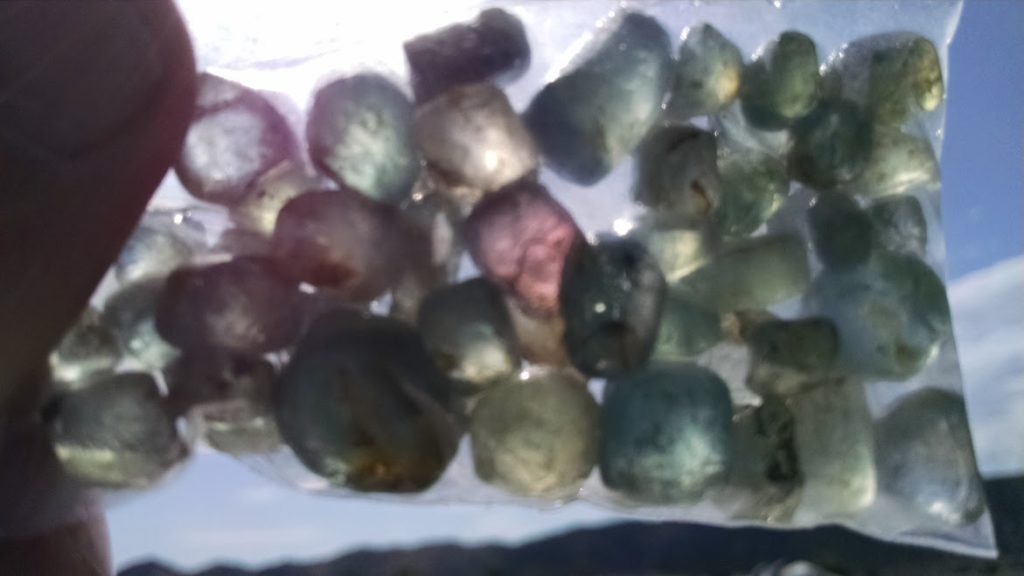 Raw gem stones