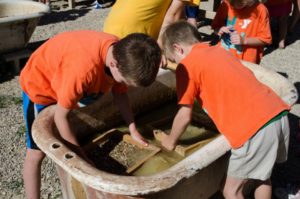 Mining for sapphires at Gold Fever Rock Shop