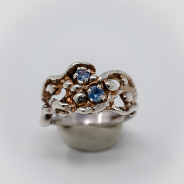 Sterling Silver Ring MT sapphire