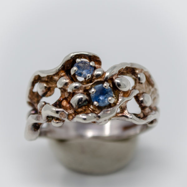Sterling Silver Ring MT sapphire